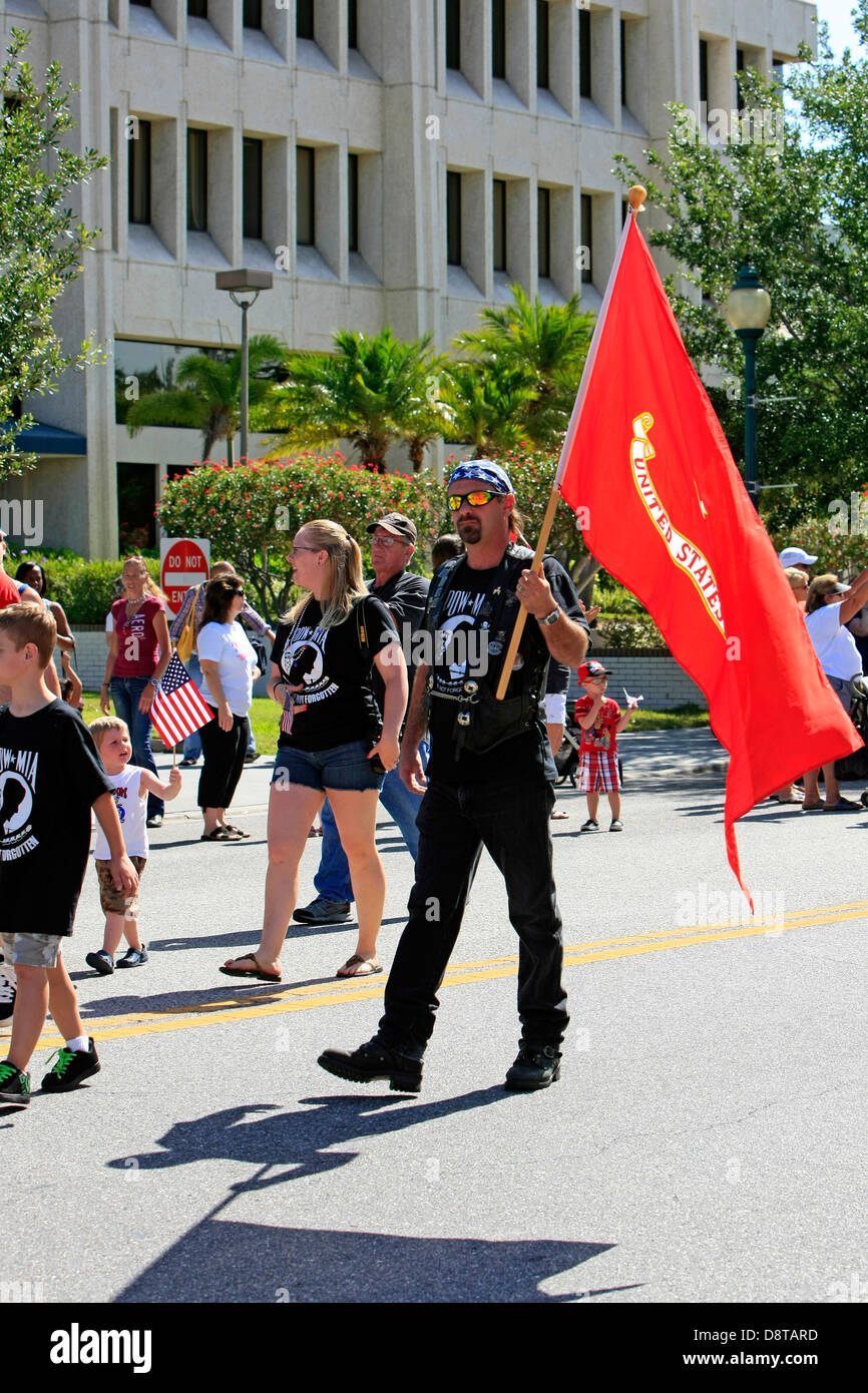 Memorial Day Parade in downtown Sarasota Florida Stock Photo Alamy