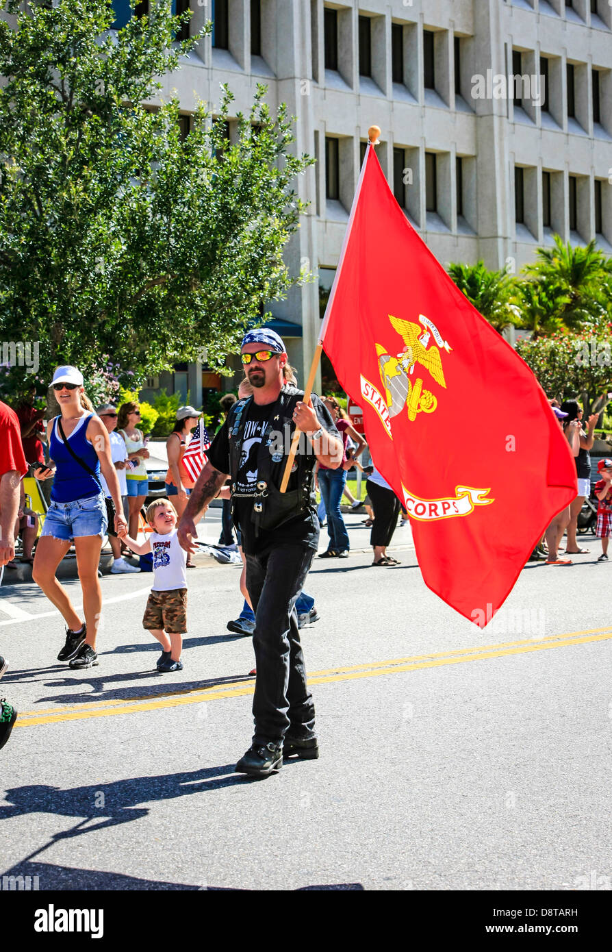 Memorial Day Parade in downtown Sarasota Florida Stock Photo Alamy