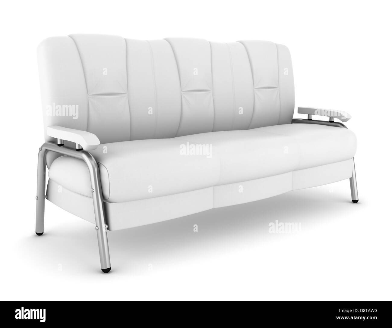 leather couch isolated on white background Stock Photo Alamy