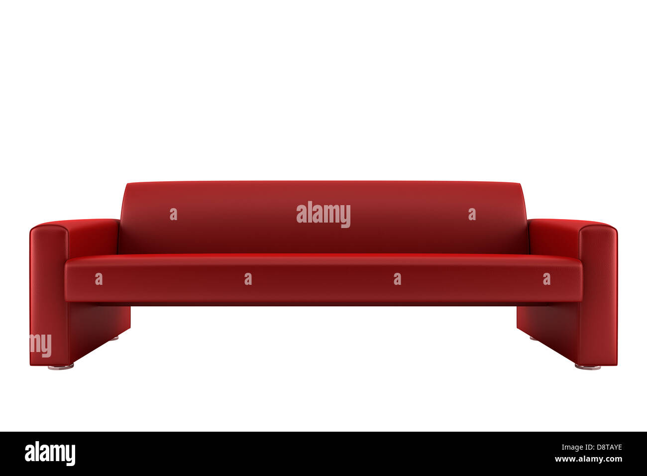 red sofa isolated on white background Stock Photo Alamy
