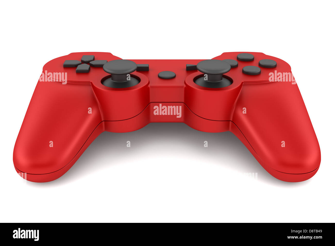 red gamepad isolated on white background Stock Photo - Alamy