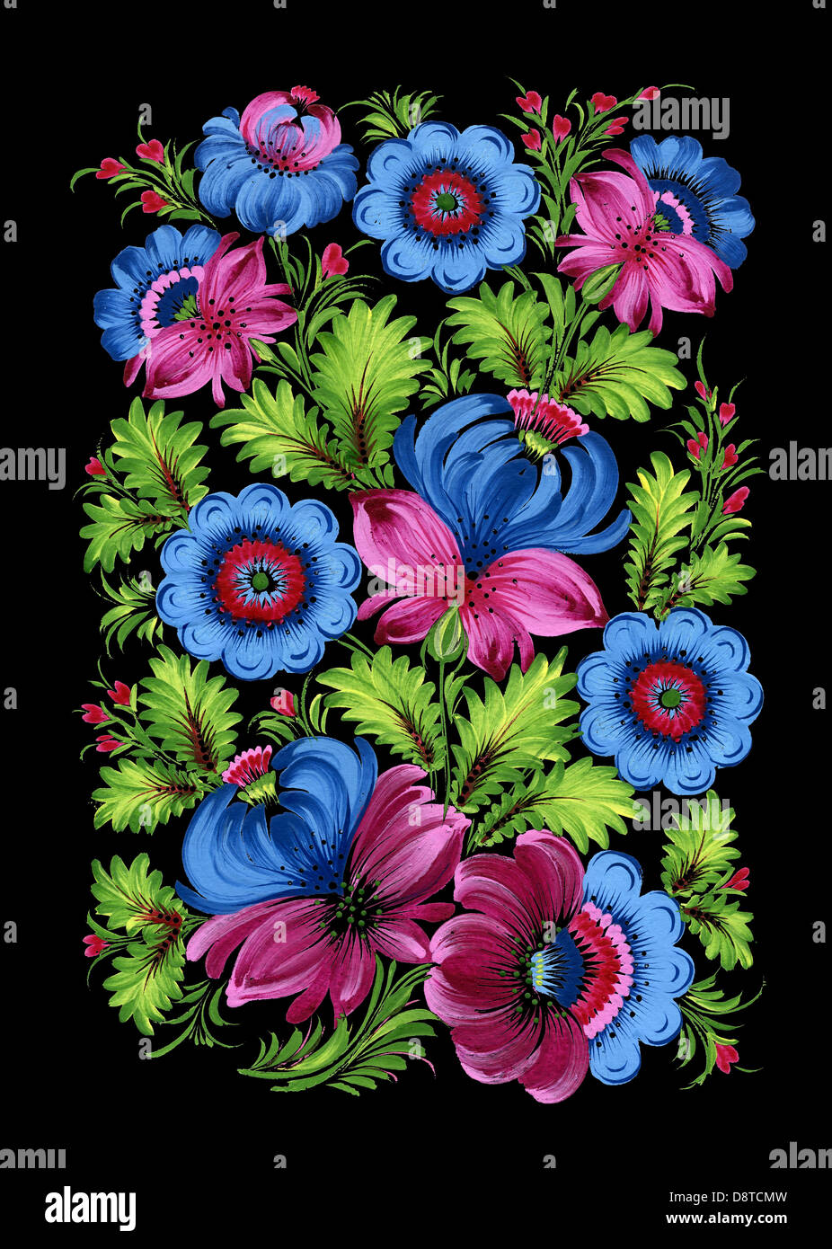traditional ukrainian pattern. hands painted Stock Photo - Alamy