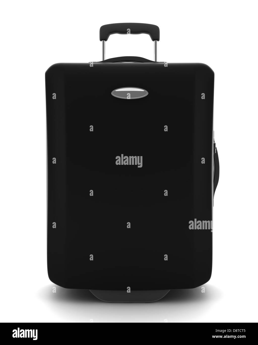 black suitcase isolated on white background Stock Photo