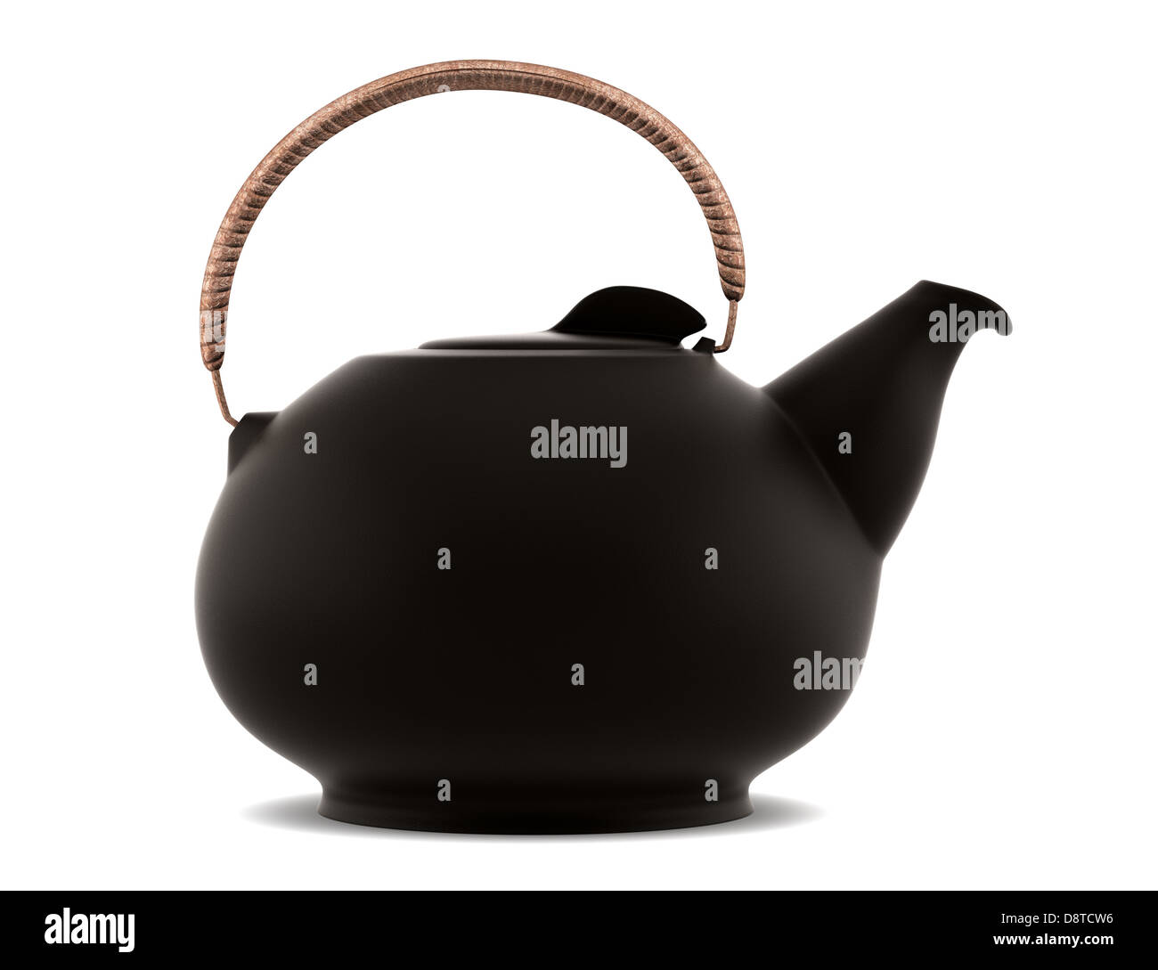 ceramic japanese teapot isolated on white Stock Photo Alamy