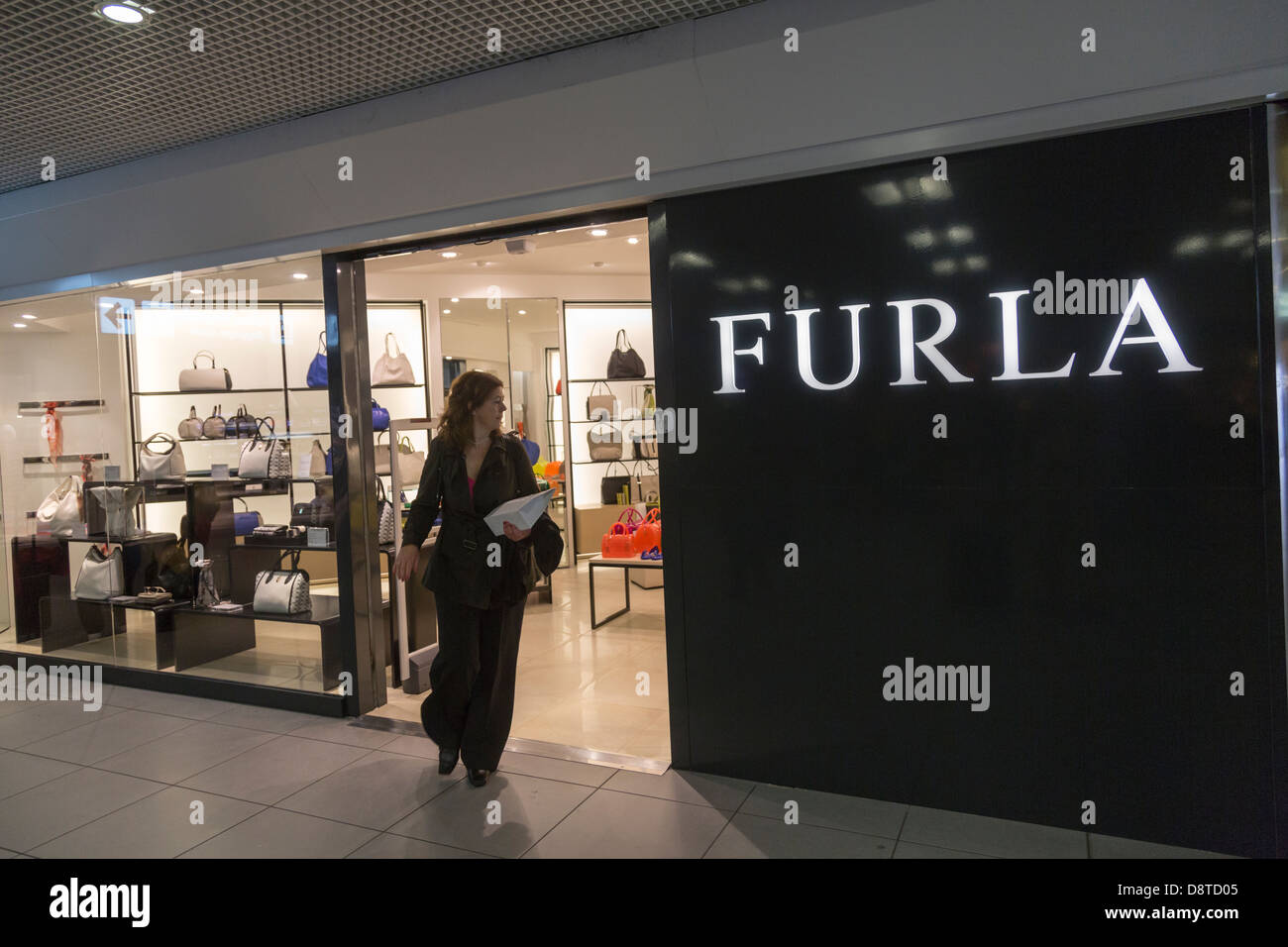 Furla shop Fiumicino Airport, Rome, Italy Stock Photo - Alamy