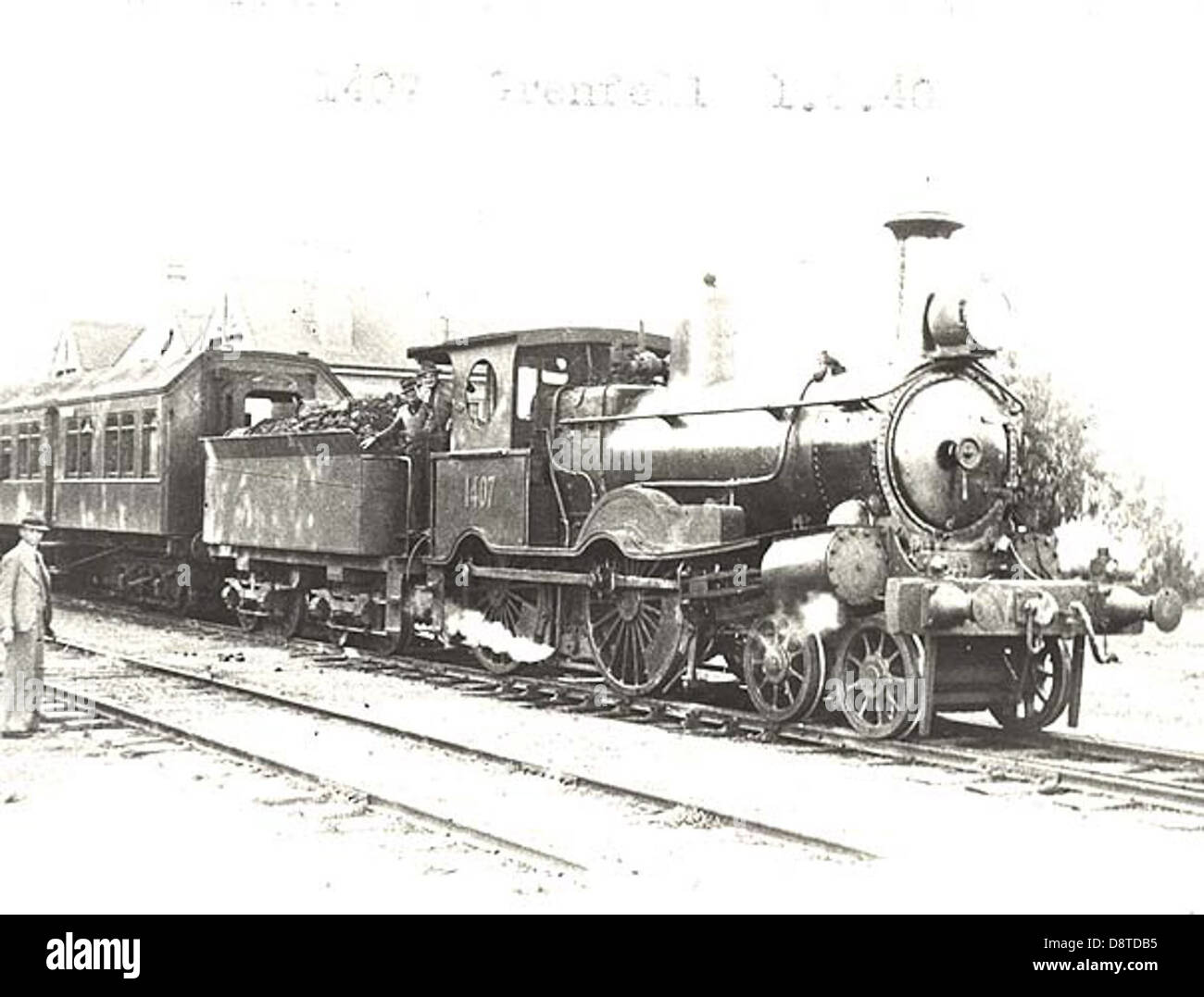 Locomotive - Class Z1407 at Grenfell, 1940 Stock Photo