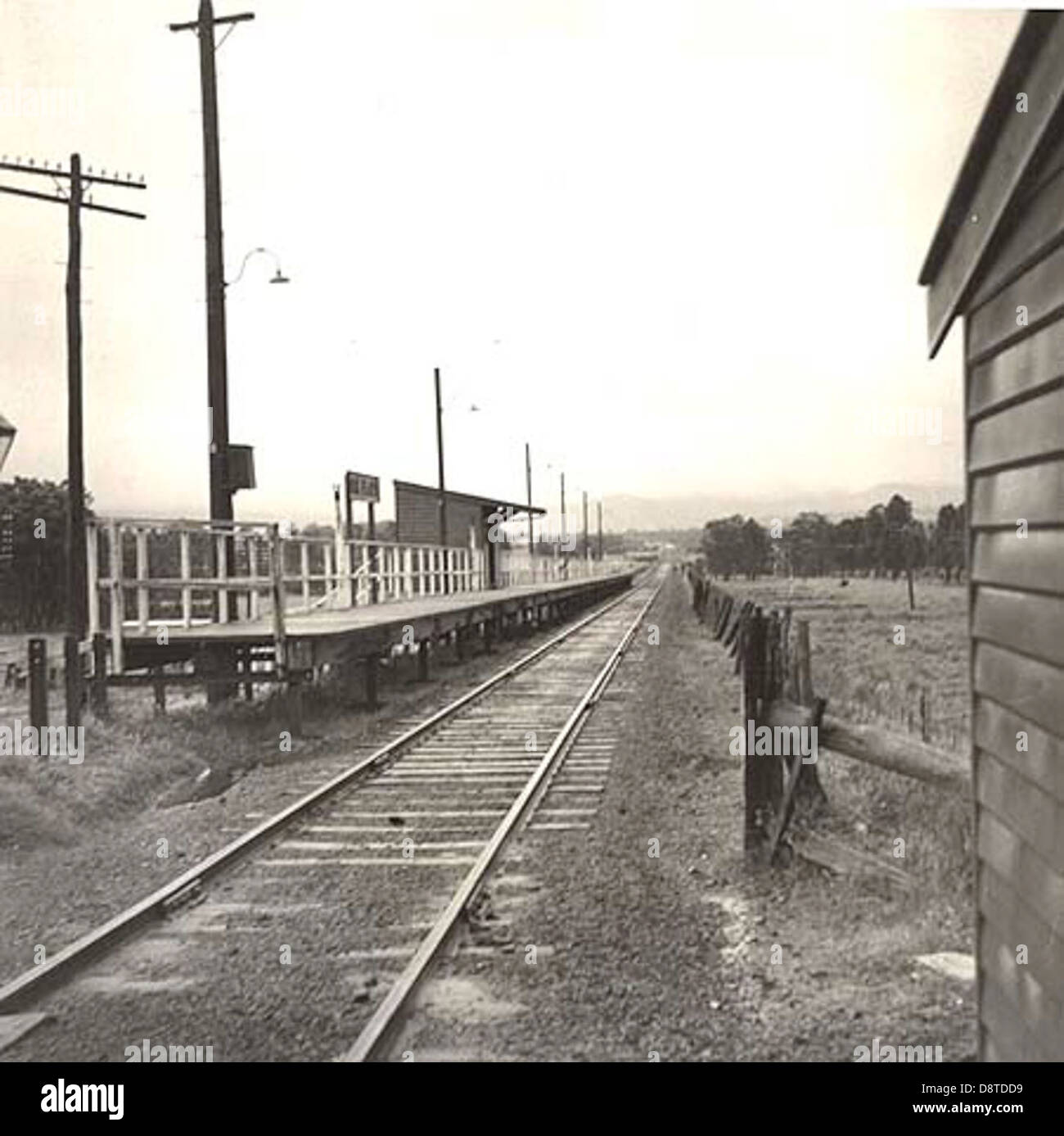 Railway Station Oak Flats Stock Photo Alamy