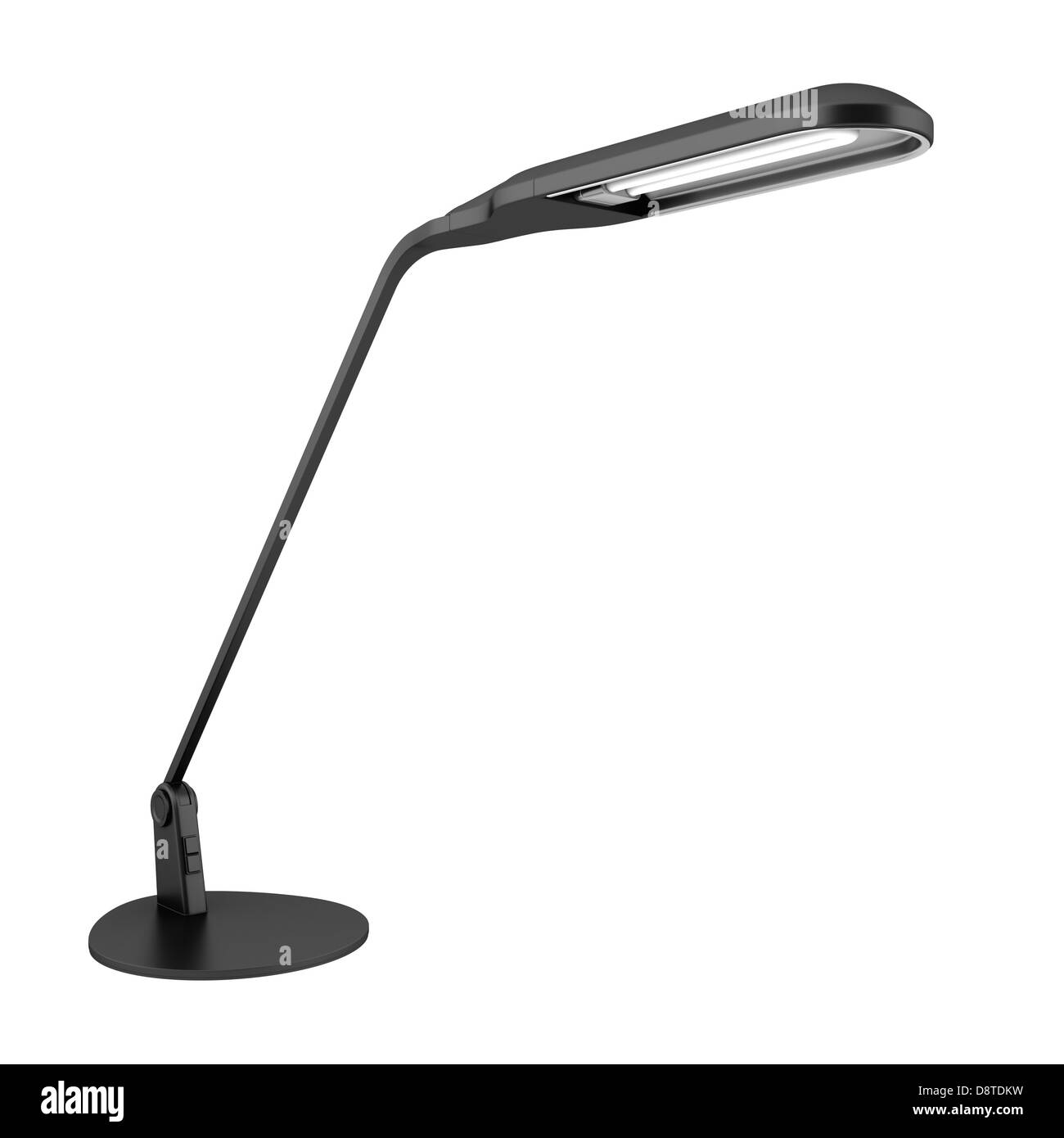 modern black desk lamp isolated on white Stock Photo