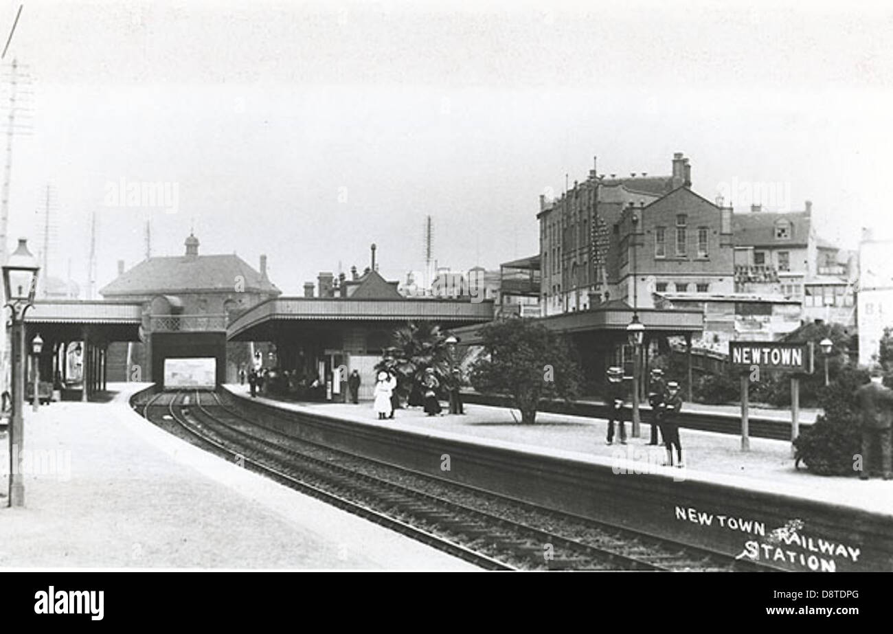 Railway Station - Newtown Stock Photo - Alamy