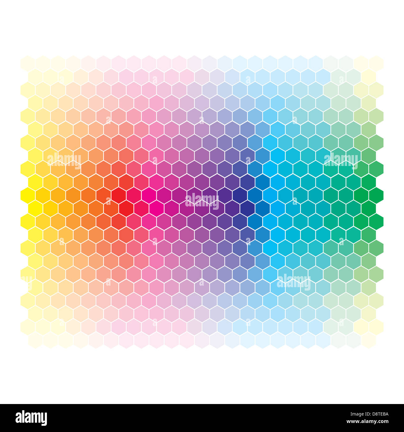Color spectrum abstract wheel, colorful diagram background Stock Photo