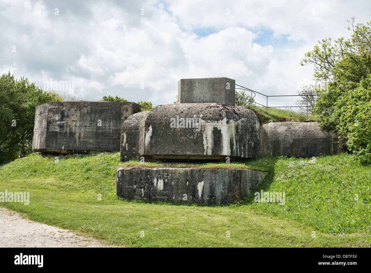 The Crisbecq battery at St Marcouf, Normandy, France, a primary target