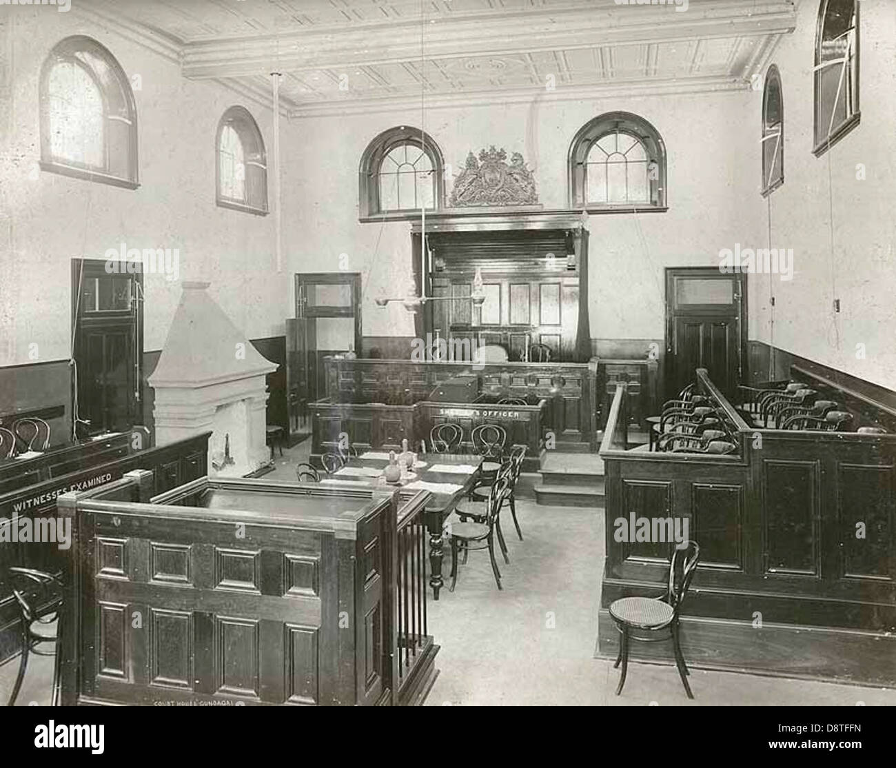 Gundagai Court House interior Stock Photo Alamy