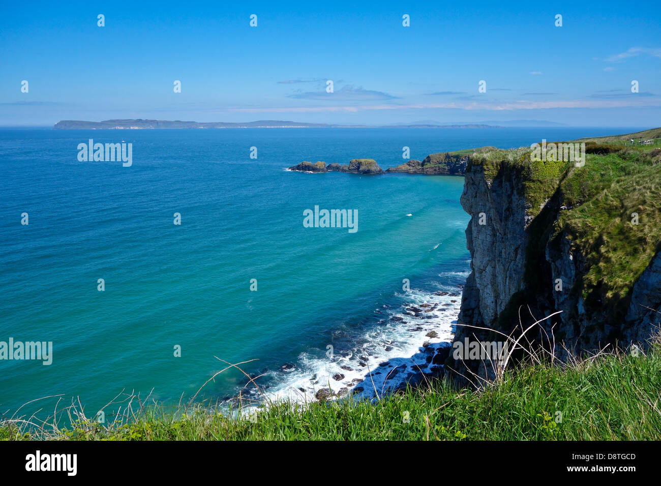 Cliffs Antrim Coast Stock Photo Alamy
