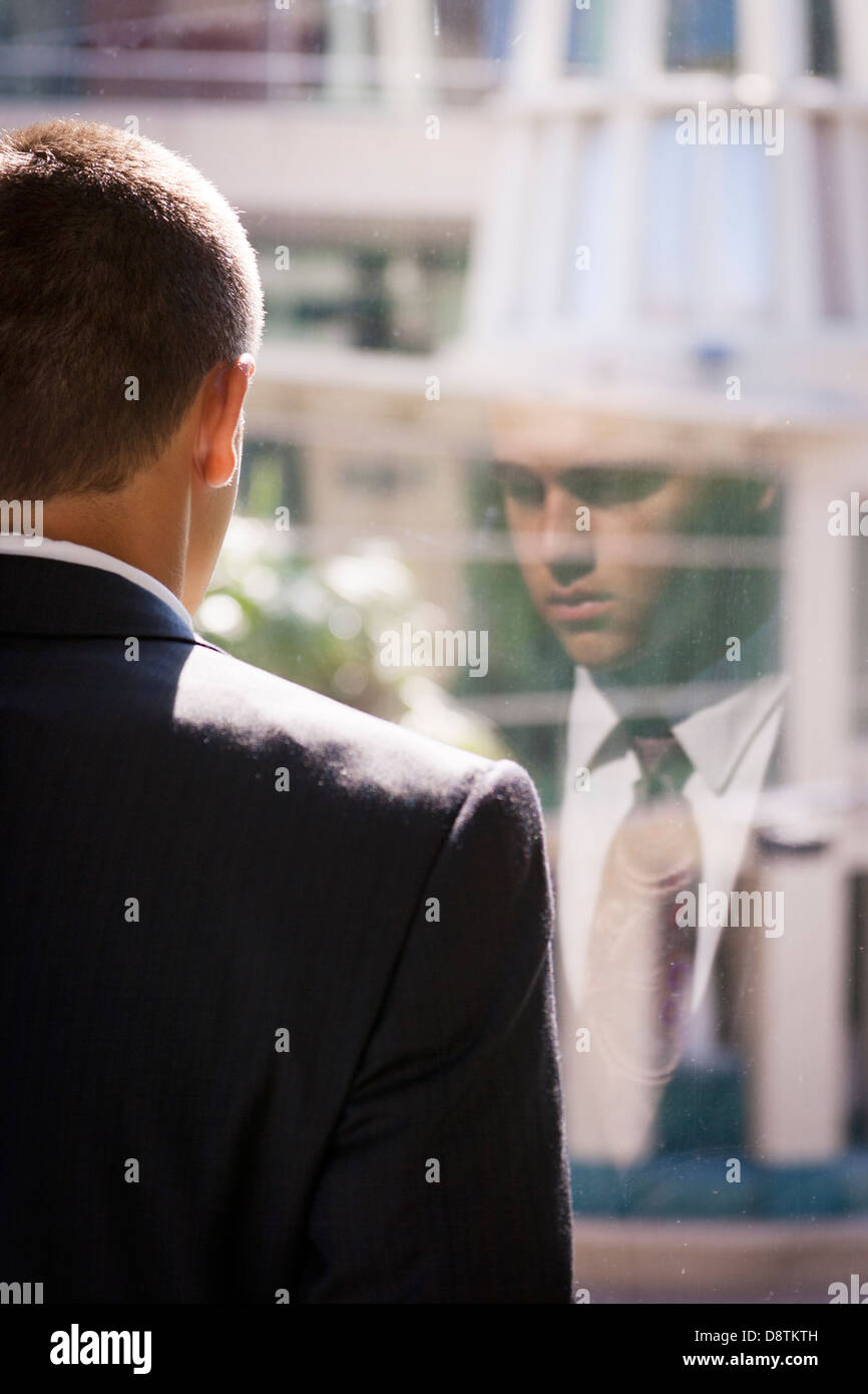 Young man in business attire Stock Photo