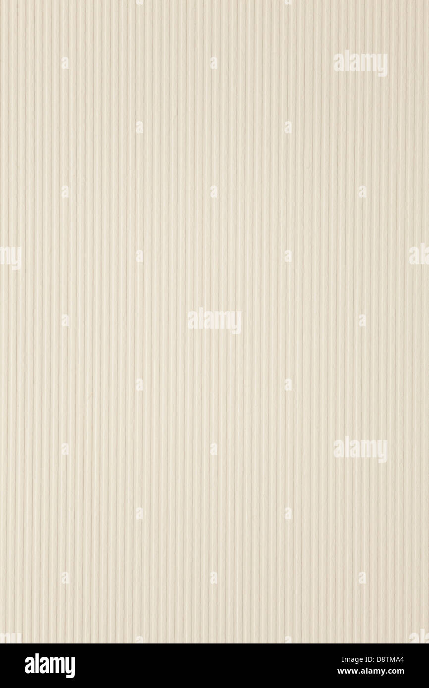 ecru paper background or stripe pattern texture Stock Photo