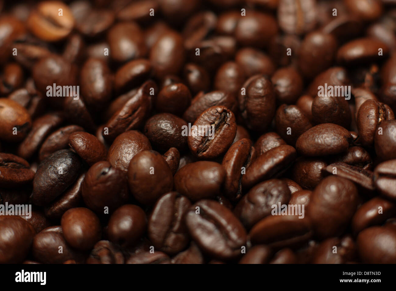 the background of coffee beans close up Stock Photo - Alamy