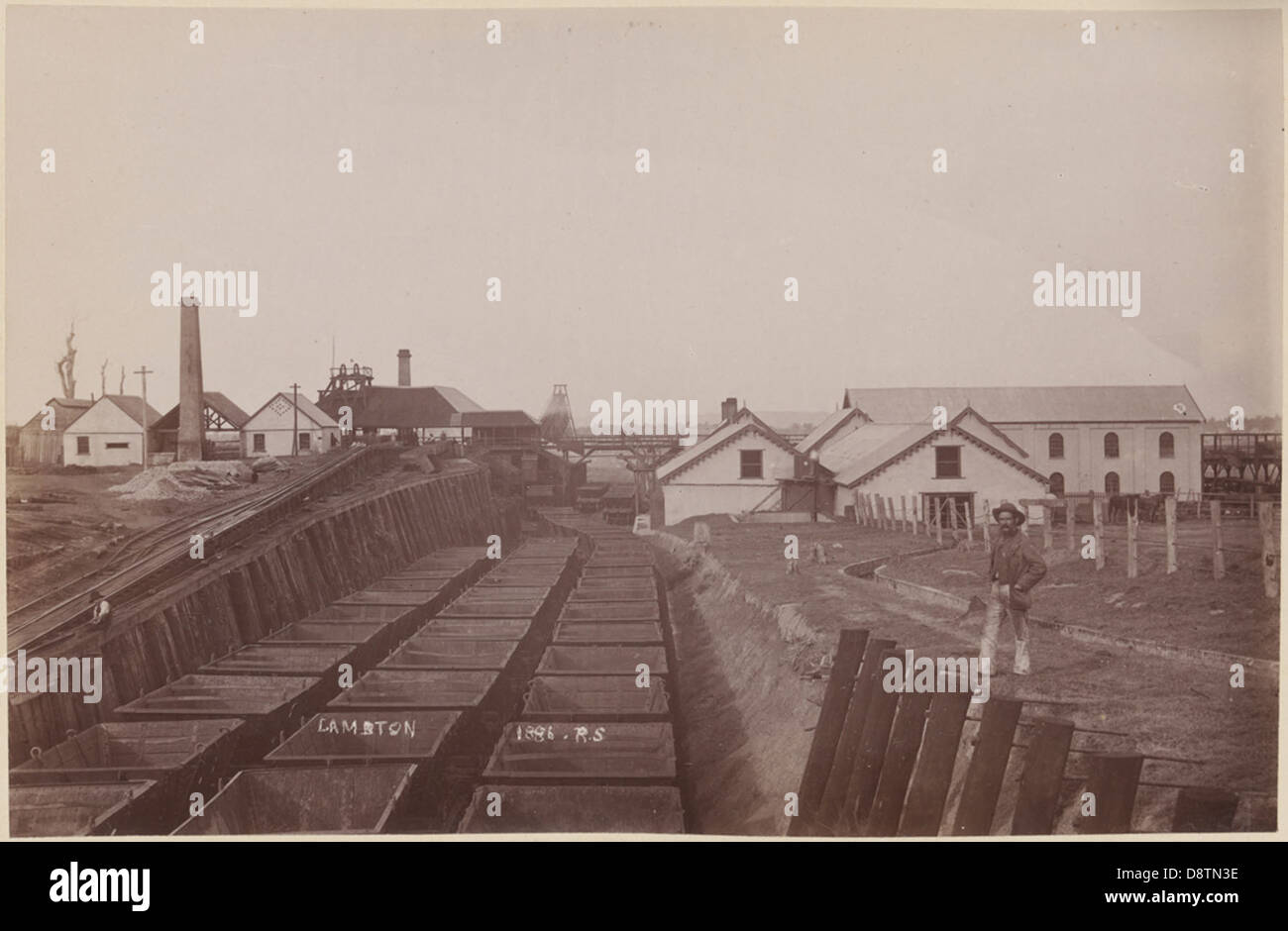 Lambton Colliery, 1886 Stock Photo Alamy
