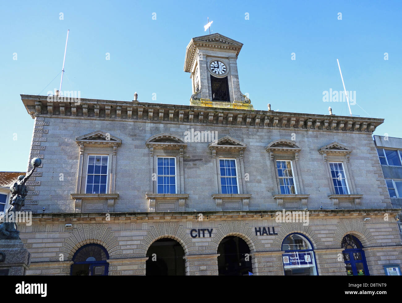 City Hall in Truro, Cornwall, Uk Stock Photo