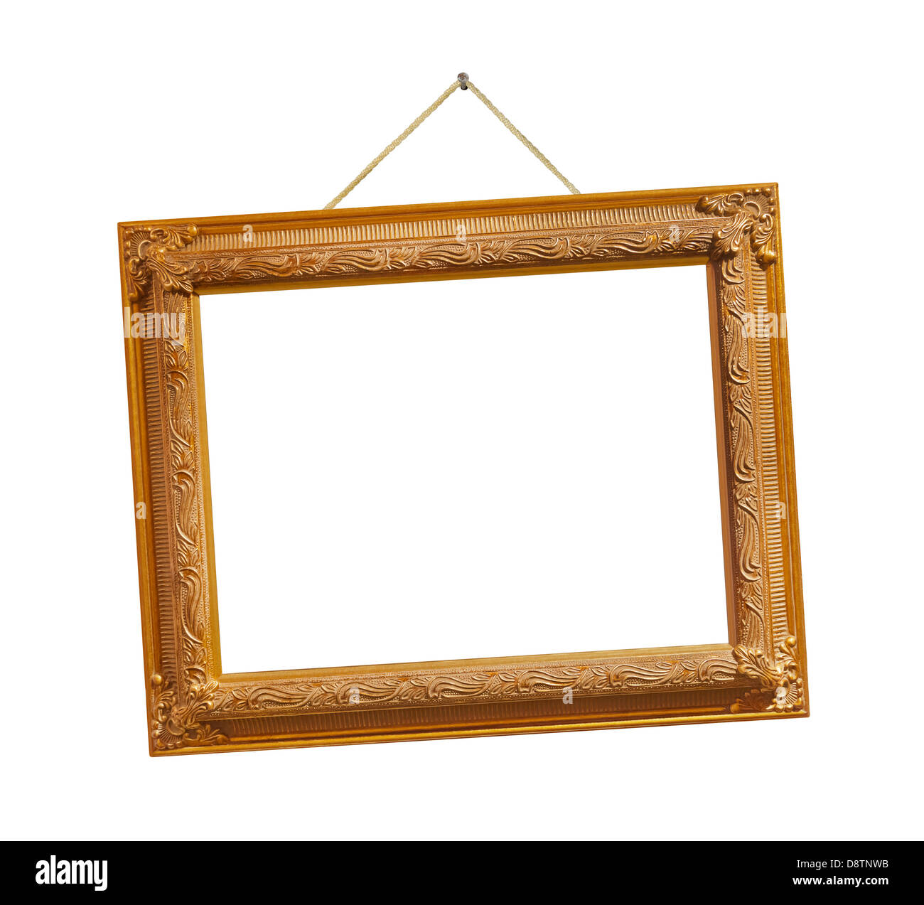 Retro frame on string Stock Photo Alamy