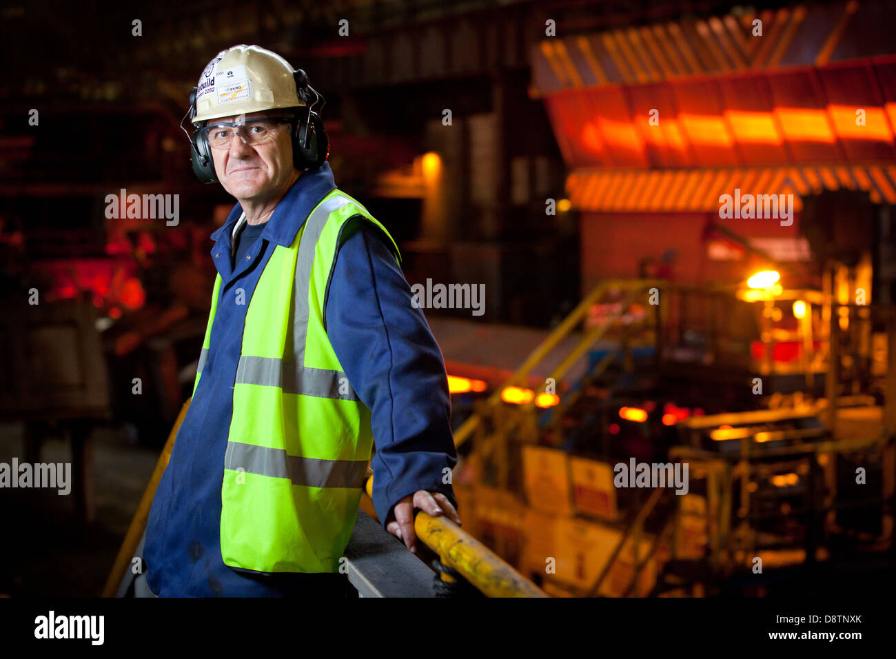 Robert Bizzel, FD of Tata Steel Strip products photographed at the Tata Steel Works, Port Talbot, South Wales Stock Photo