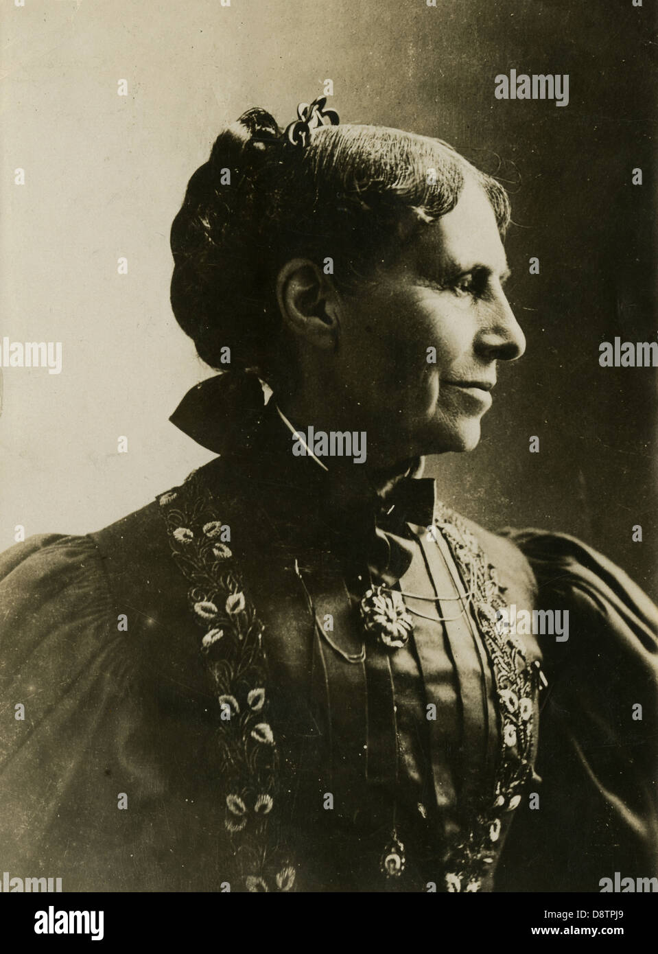 Circa 1890s photograph, Clara Barton. Stock Photo
