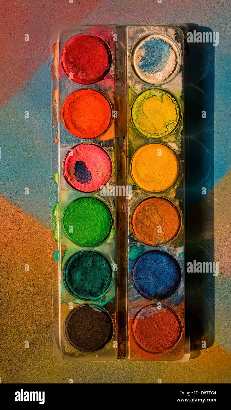 A set of watercolors Stock Photo - Alamy