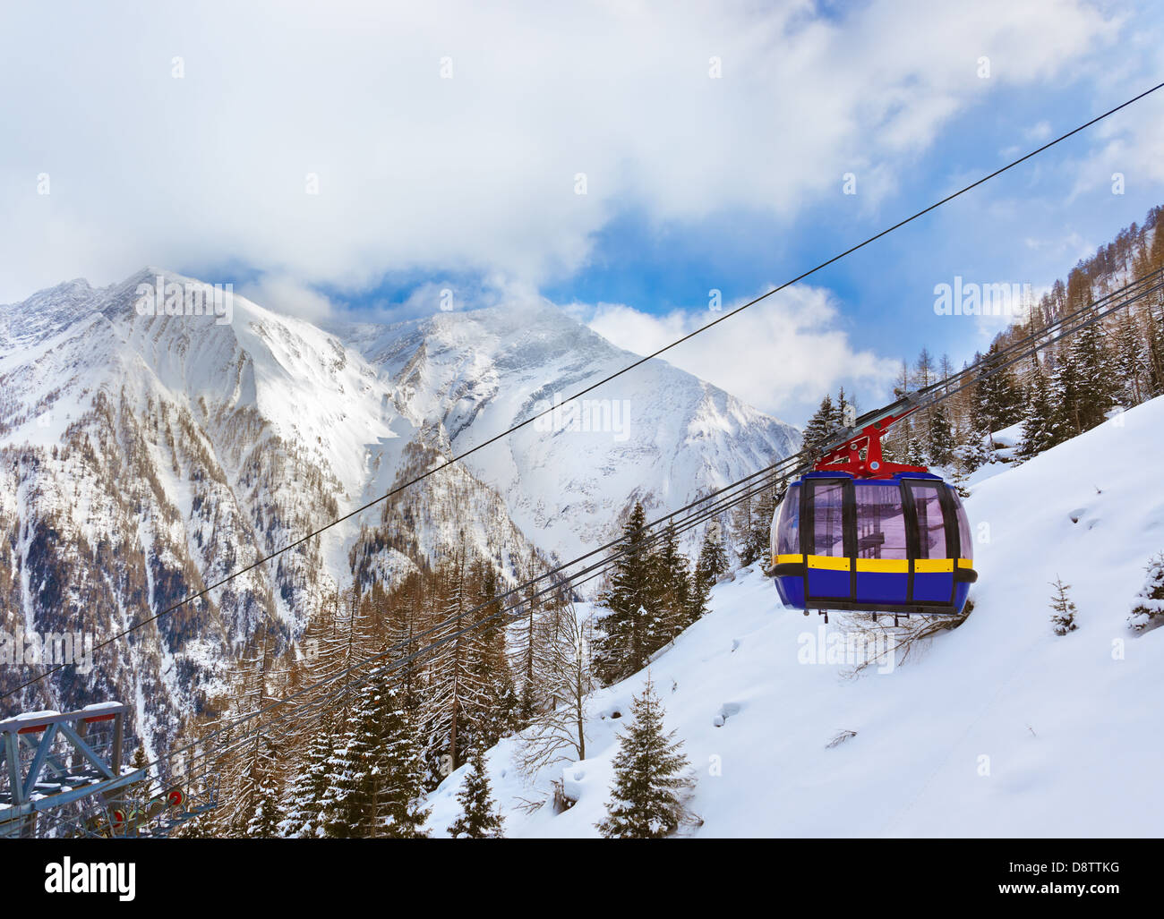Mountains ski resort Kaprun Austria Stock Photo Alamy