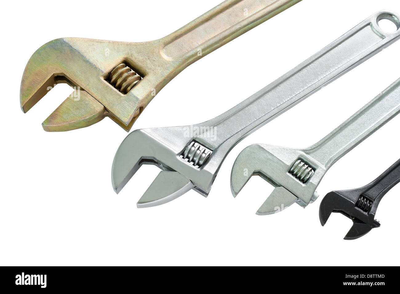 adjustable wrenches Stock Photo