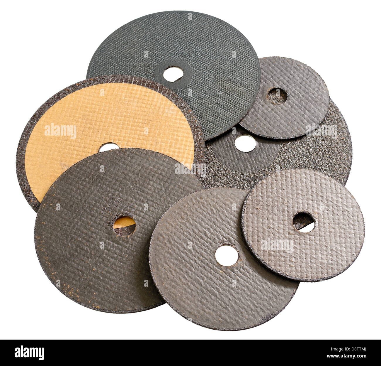 abrasive disks for metal cutting Stock Photo