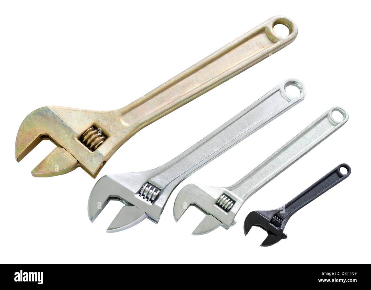 adjustable wrenches Stock Photo