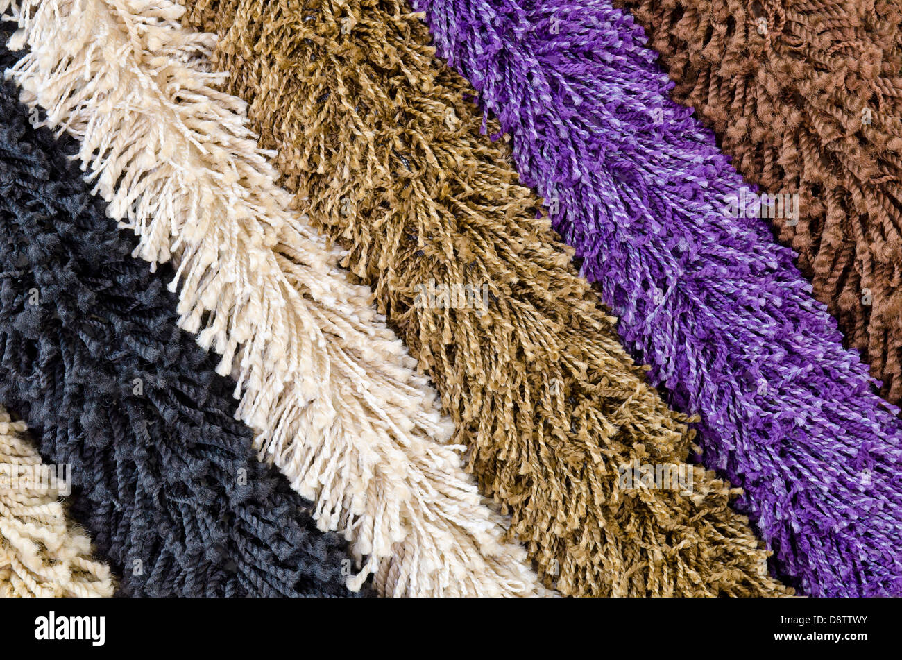 shaggy carpet samples Stock Photo Alamy