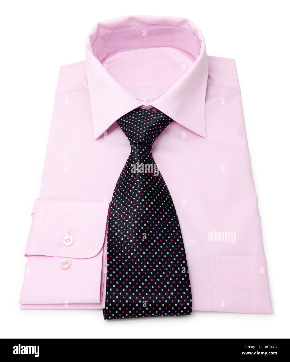 mens pink shirt Stock Photo