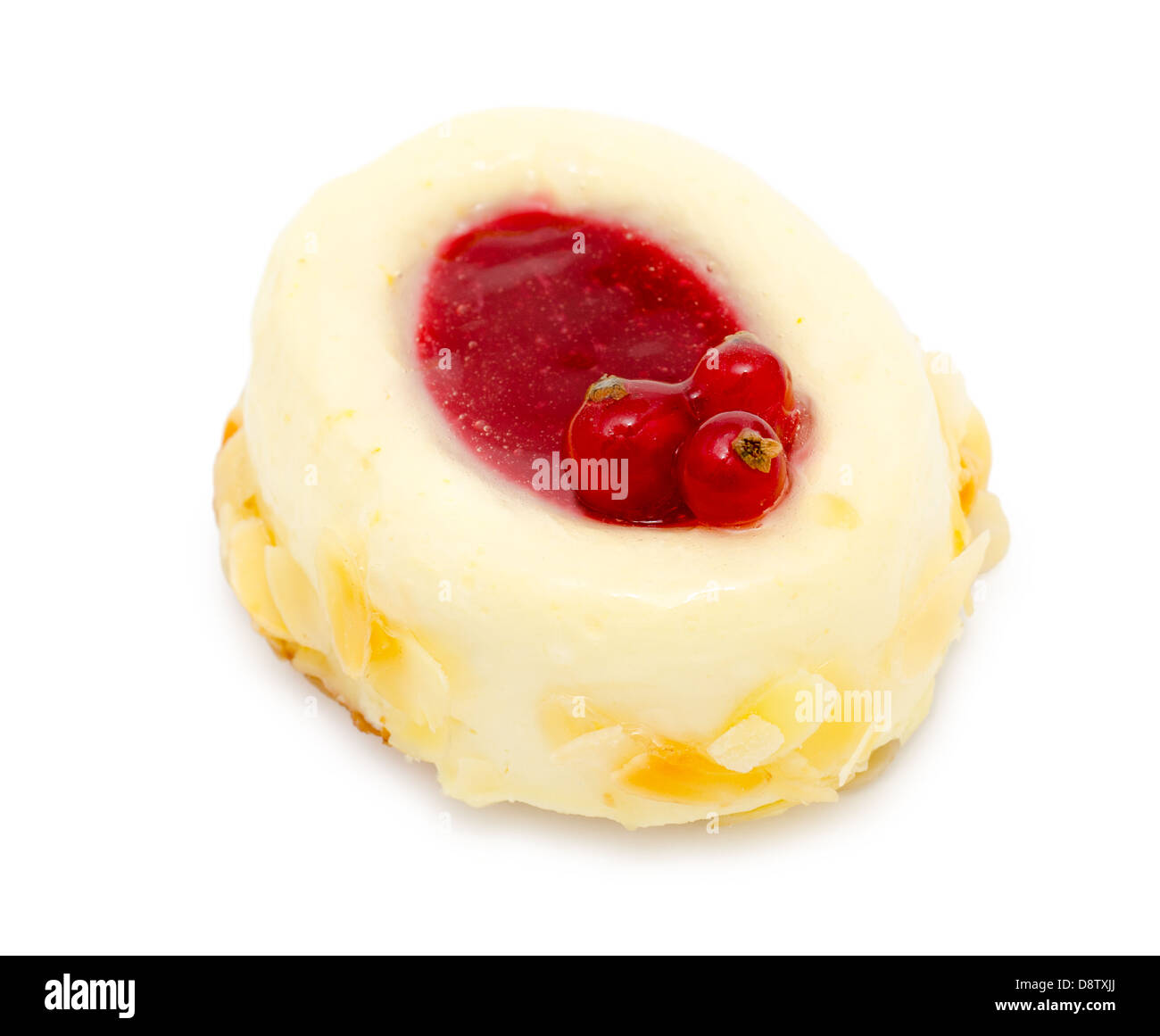 redcurrant cheese cake Stock Photo
