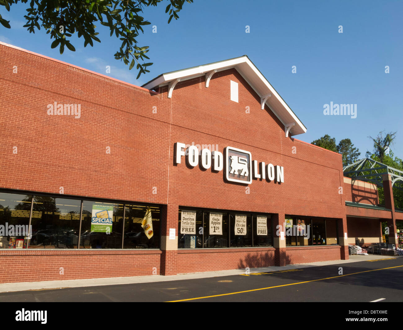 Food Lion Facade, USA Stock Photo