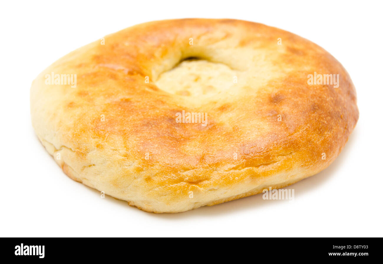 flat round bread Stock Photo
