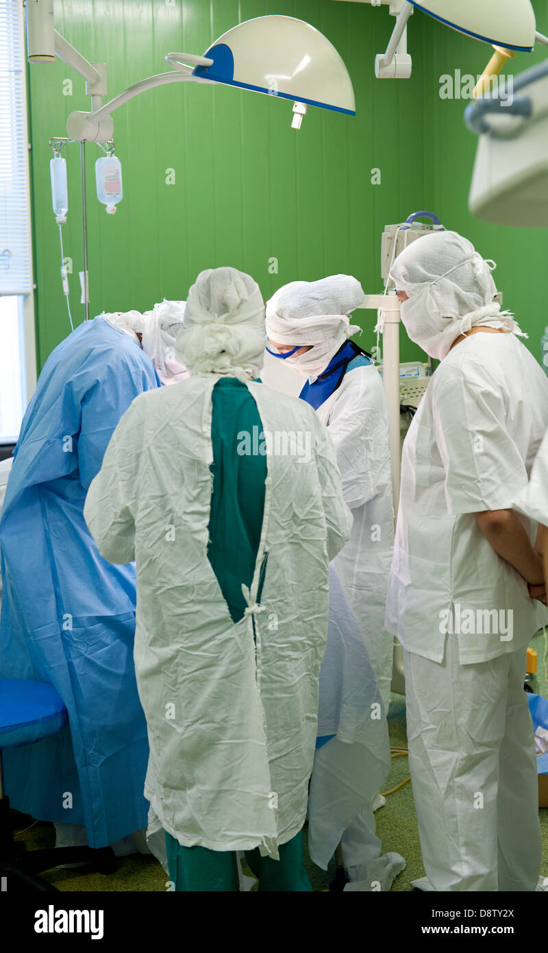 surgical operation Stock Photo