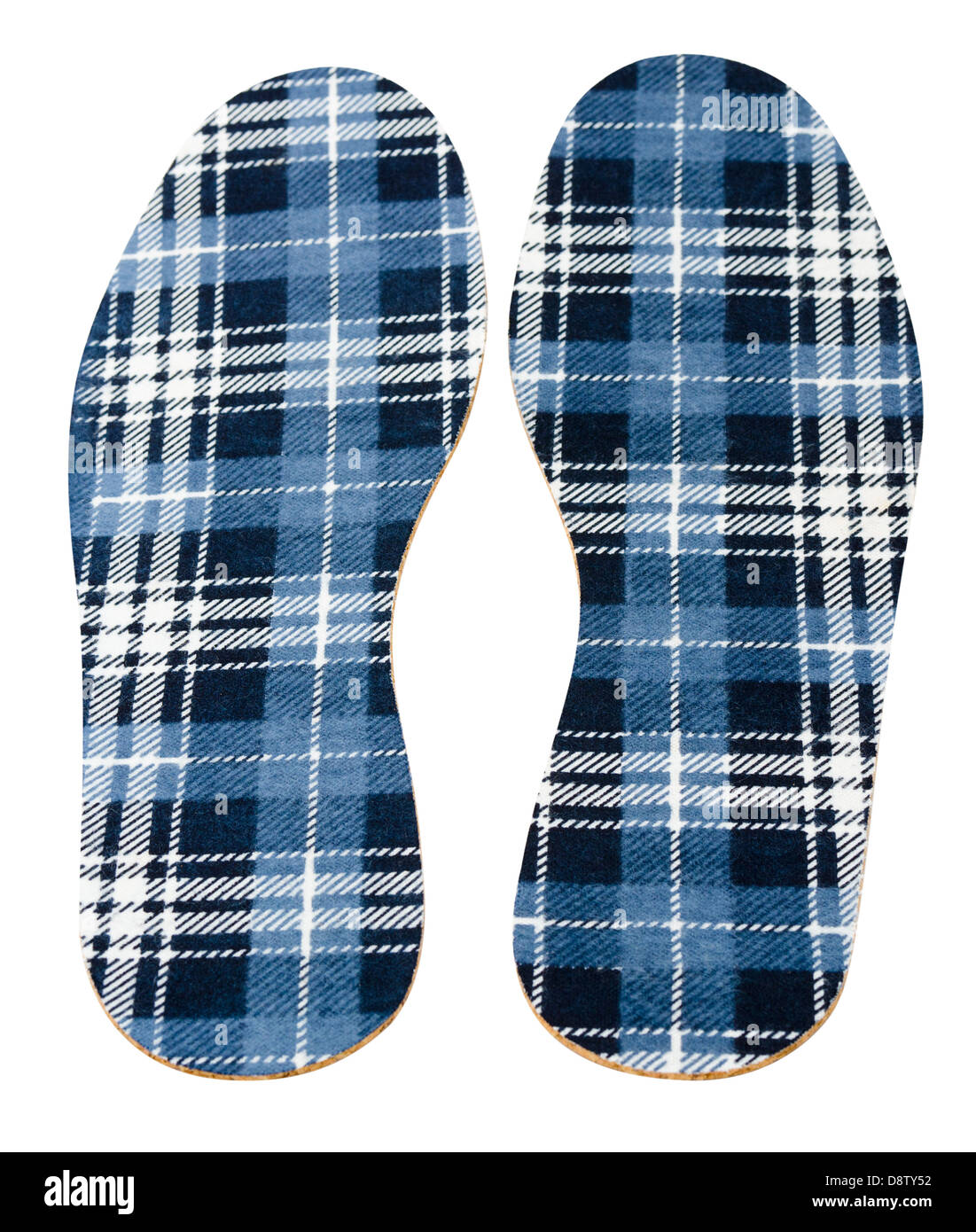 flannel insoles Stock Photo
