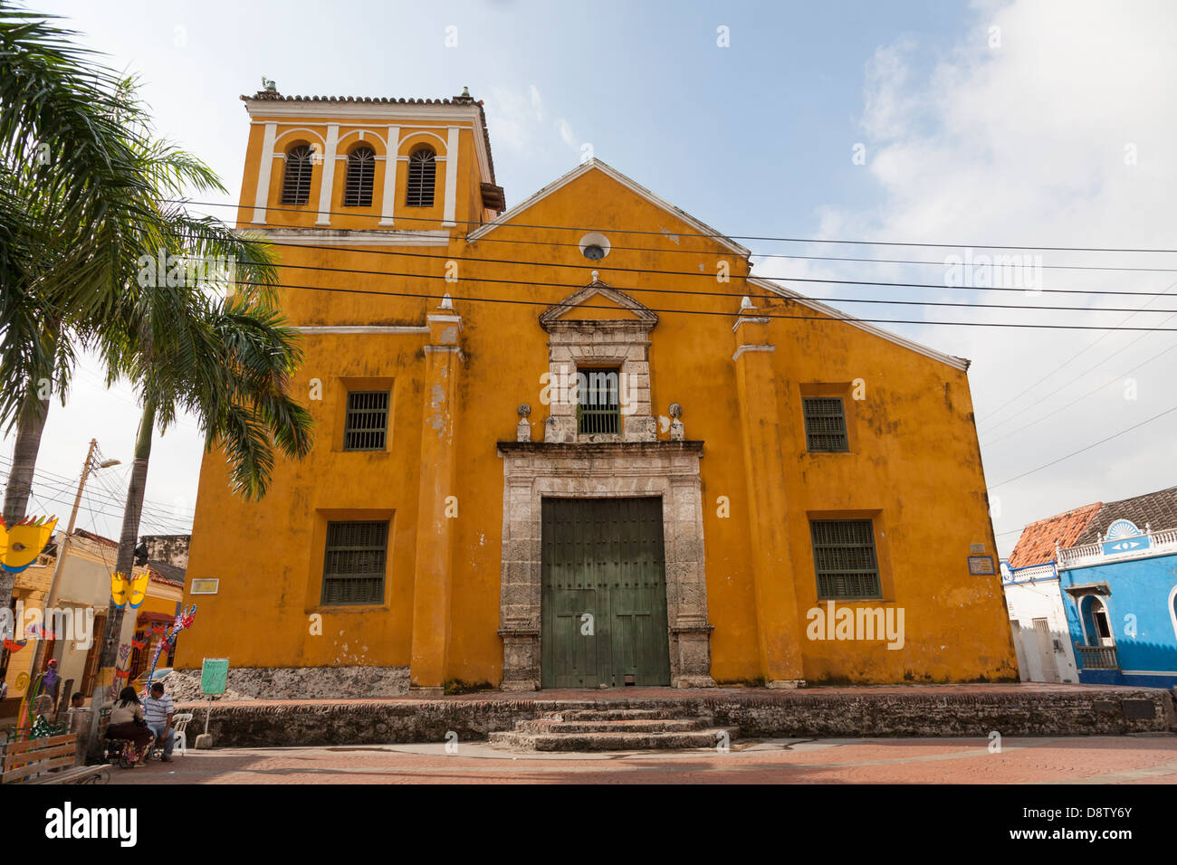 Iglesia de la Santissima Trinidad, Cartagena, Colombia Stock Photo