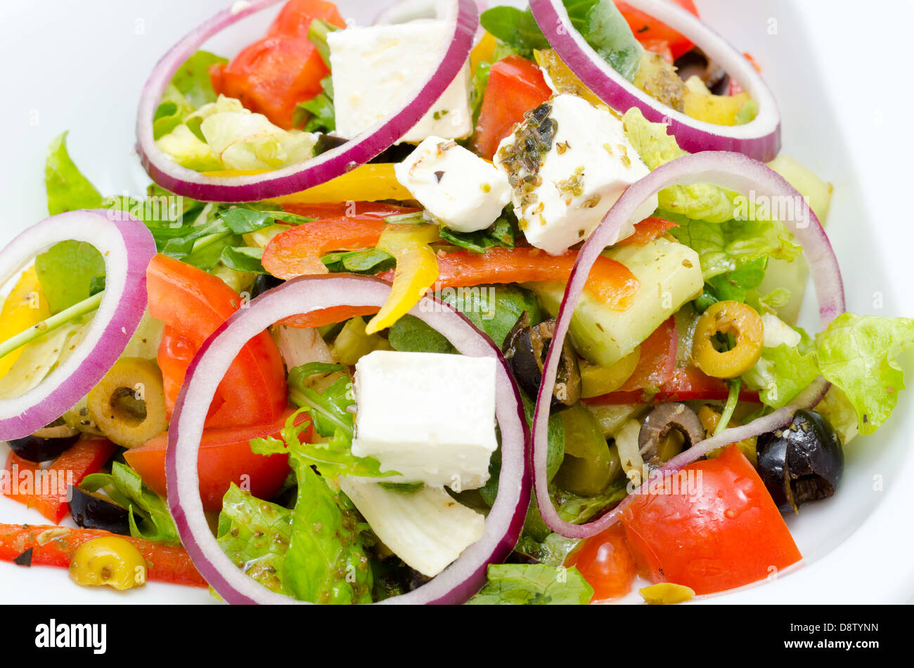 greek salad Stock Photo
