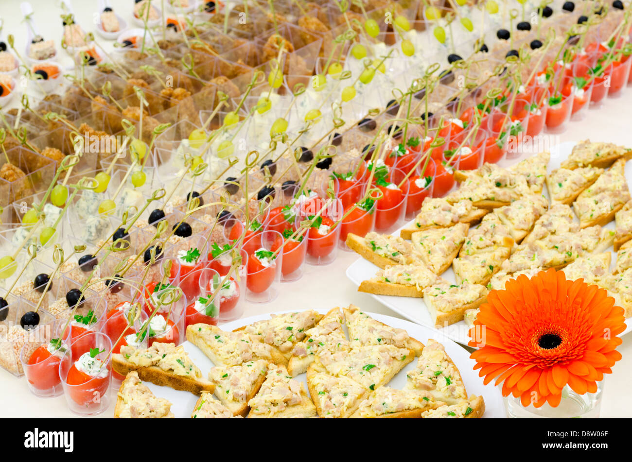 buffet table Stock Photo