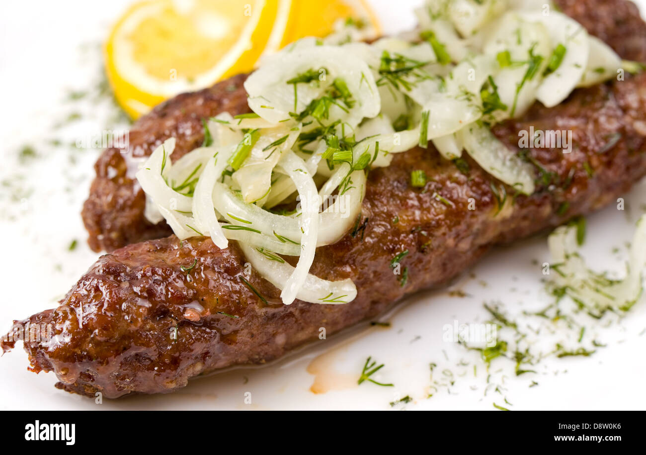 minced mutton chops, macro Stock Photo