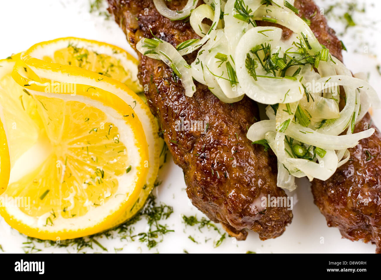 minced mutton chops, macro Stock Photo
