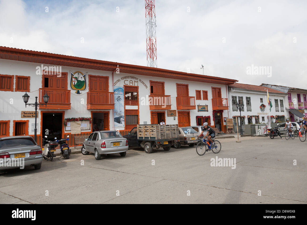 Centro Administrativo Municipal, Salento, Cocora Valley, Colombia Stock Photo
