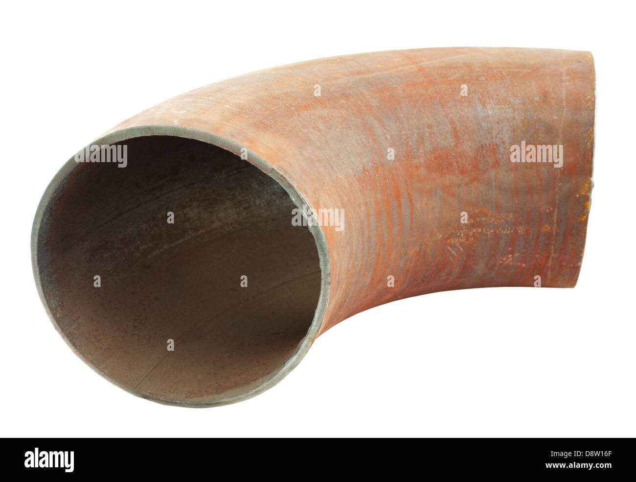 steel pipe bend Stock Photo