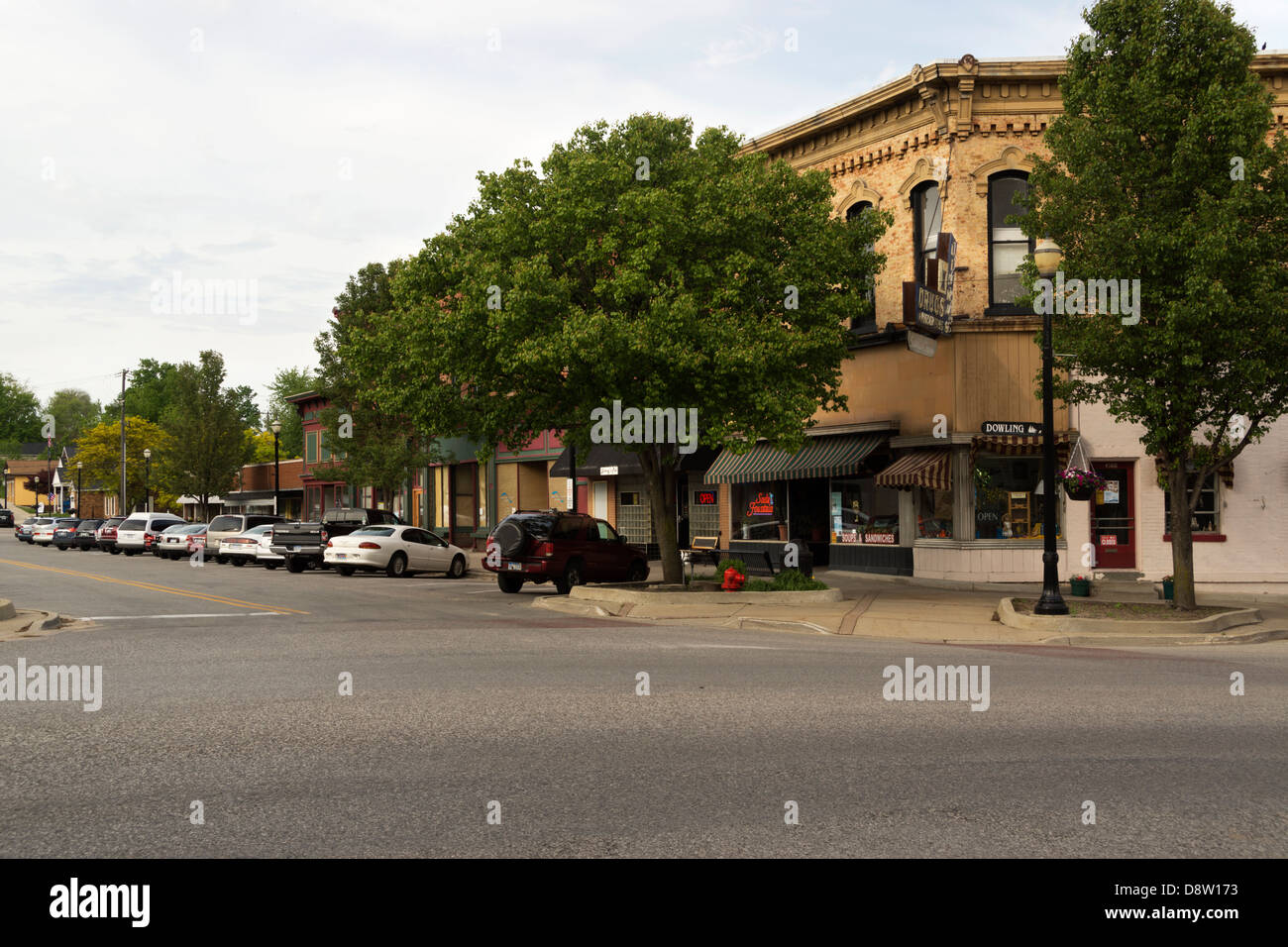 Downtown Montague, Michigan, USA Stock Photo - Alamy