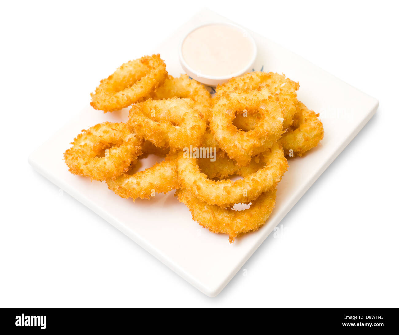 squid rings, fried in batter Stock Photo - Alamy