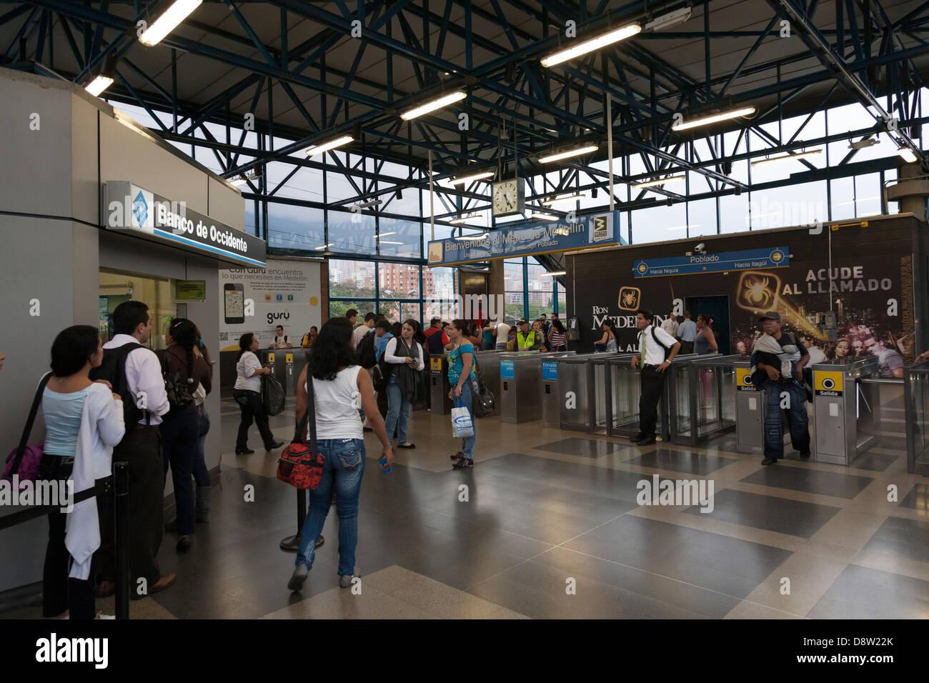 Poblado, Metro Station, Medellin, Colombia Stock Photo