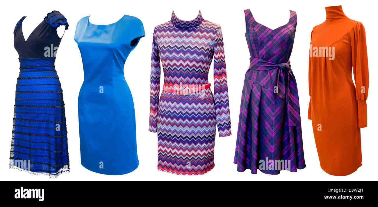 dresses for women set Stock Photo
