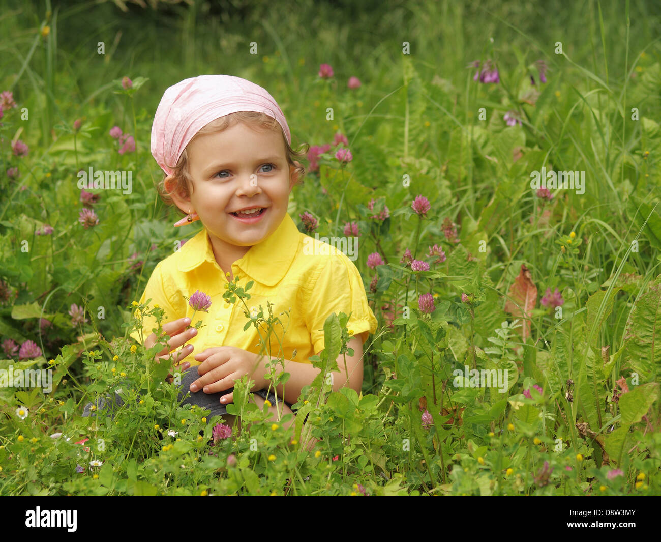 Outdoor girl in the spring Stock Photo Alamy