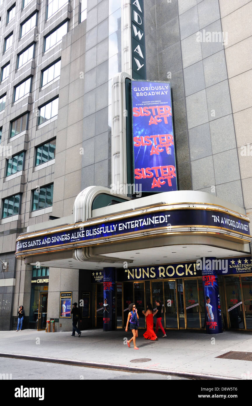 Sister Act show at Broadway theatre, New York City, USA Stock Photo Alamy